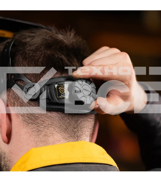 Щиток защитный лицевой (маска сварщика) Denzel F9, см. окно 100x60, Real Color, DIN 4-8/9-13