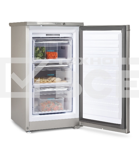 Морозильная камера Бирюса M412 металлик, 80л, 3 ящика