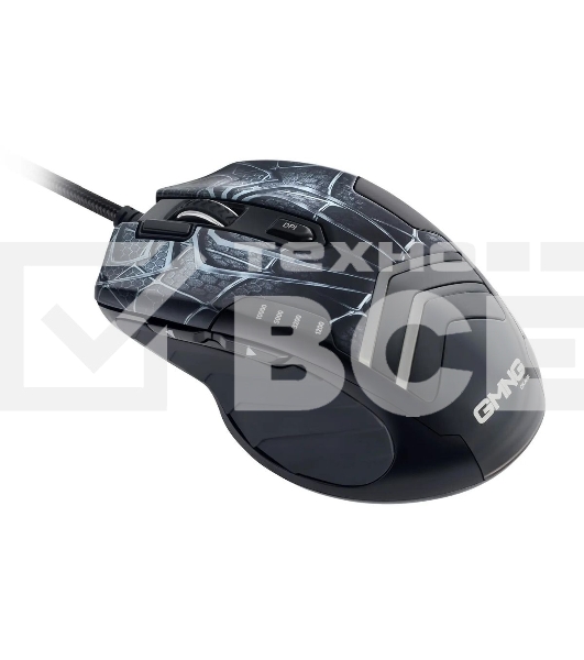 Мышь проводная GMNG XM007 черный/красный, 10000 dpi, USB, кнопки - 7