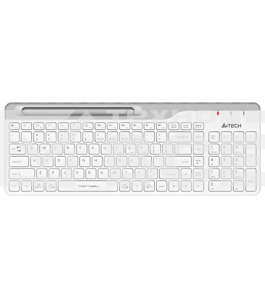 Клавиатура беспроводная A4Tech Fstyler FBK25, USB, Bluetooth/Радиоканал, белый/серый