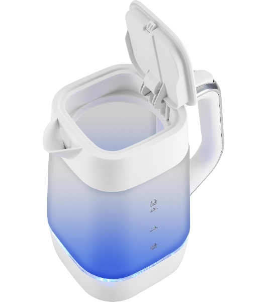 Чайник электрический Vitek VT-WK1058 1.7л. 2200Вт белый корпус: стекло/пластик