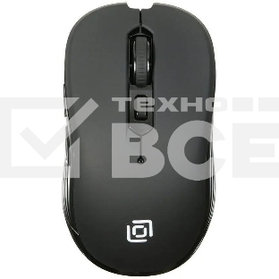 Мышь беспроводная Oklick 610MWC черный, 1600 dpi, радиоканал, USB/USB-C, кнопки - 6