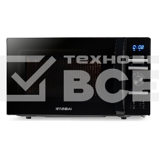 Микроволновая печь Hyundai HYM-D3031 черный, 20 л, 700 Вт, переключатели - поворотный механизм/кнопки