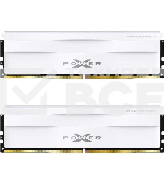 Оперативная память Silicon Power Xpower Zenith, DDR5, 32GB (2x16 GB), 5600 MHz, CL40, DIMM, радиатор, белый