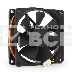 Вентилятор для корпуса Gembird FANCASE/BALL-3100 черный, 80 мм, 3100 об/мин, 38.65 дБ, 3 pin, фото2