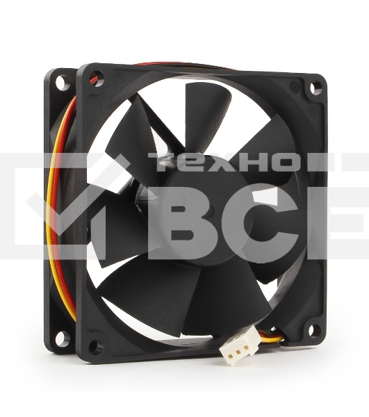 Вентилятор для корпуса Gembird FANCASE/BALL-3100 черный, 80 мм, 3100 об/мин, 38.65 дБ, 3 pin