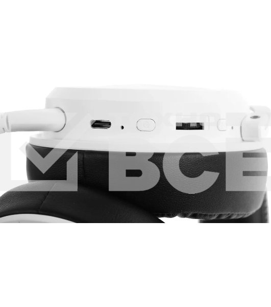 Наушники с микрофоном A4Tech Bloody MR590 Sports белый/черный 1.5м мониторные BT/Radio/3.5mm оголовье (MR590+ WIRED/SPORT WHITE)