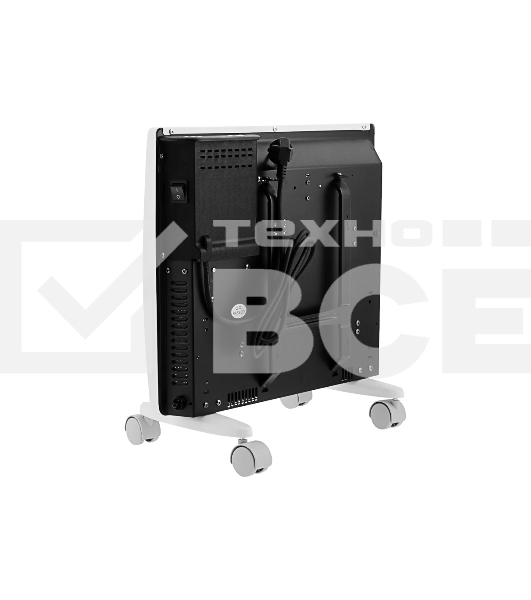 Конвектор гибридный Denzel HybridX-1000 белый, 1000 Вт, 20 м2, термостат, дисплей