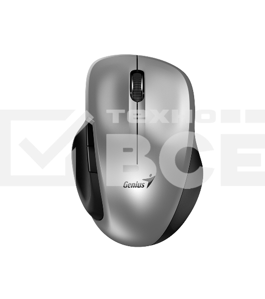Мышь беспроводная Genius Ergo 8200S серебристый, 1200 dpi, радиоканал, USB, кнопки - 5