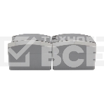 Блок из 2 розеток вертикальный Kranz INDUSTRIAL открытой установки с заземлением, IP54 серый, фото5