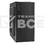Корпус Minitower ExeGate BAA-408-AAA400 (mATX, БП AAA400 с вент. 8см, 2*USB, HD Audio, черный), фото 1