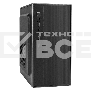 Корпус Minitower ExeGate BAA-408-AAA400 (mATX, БП AAA400 с вент. 8см, 2*USB, HD Audio, черный)