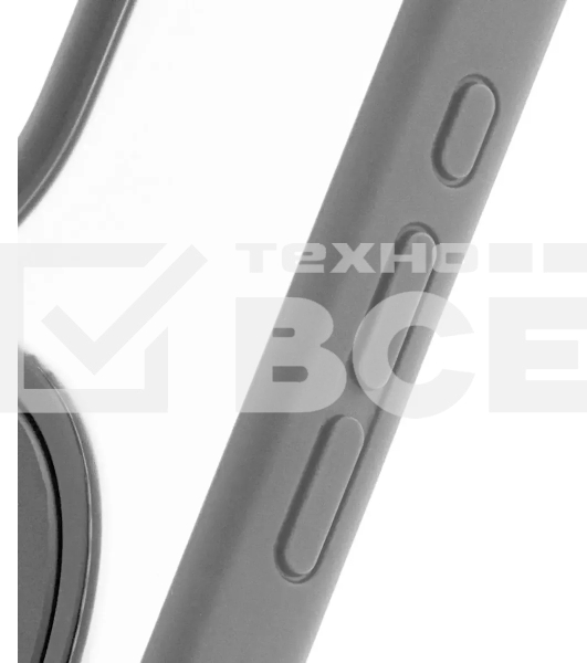 Чехол (клип-кейс) uBear для Apple iPhone 16 Clip 360 with MagSafe серый (CS438GR61RG-I24M)