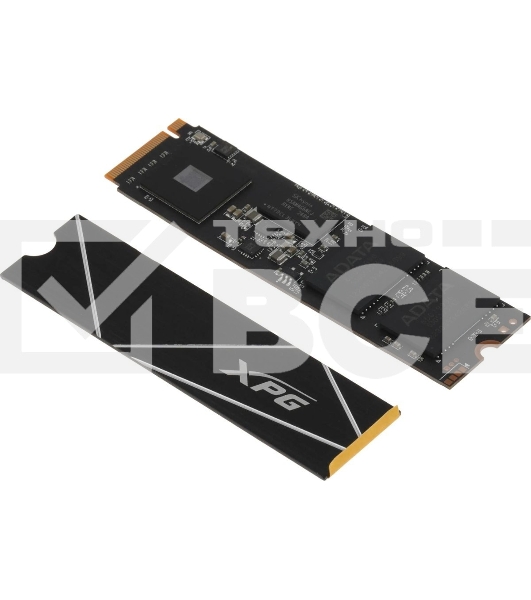 Накопитель SSD ADATA XPG BLADE S70, 4Tb, PCIe 4.0 x4, M.2 2280, NVMe, R/W 7400/6600, с радиатором