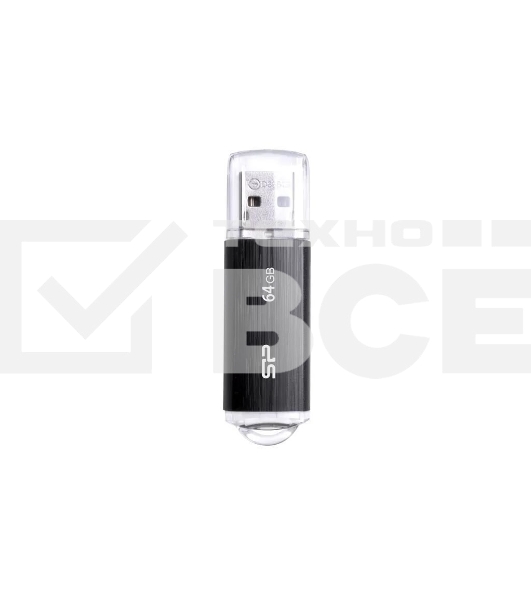 Флешка USB Silicon Power R/W 64Gb Ultima U02 SP064GbUF2U02V1K USB 2.0 черный
