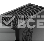 Компьютерный корпус без блока питания HSPD F711-TGbK, Panoramic Full Tower, Black, TG, 0.7 SPCC, no fans ATX, mATX, mITX 190/420/280мм 2x2.5', 2x3.5', 7xPCI 1xUSB-A 3.0, 1xUSB-C 445x235x475мм, фото3