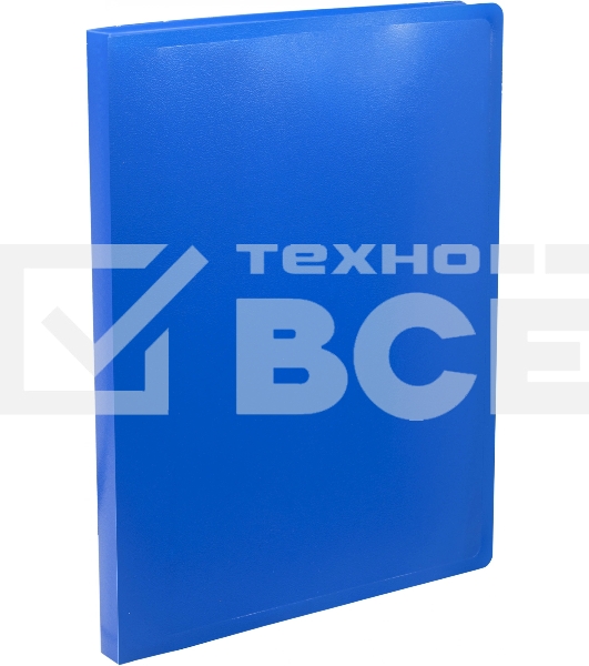 Папка с металлическим зажимом Silwerhof Eco A4, пластик, 0.5мм, синий