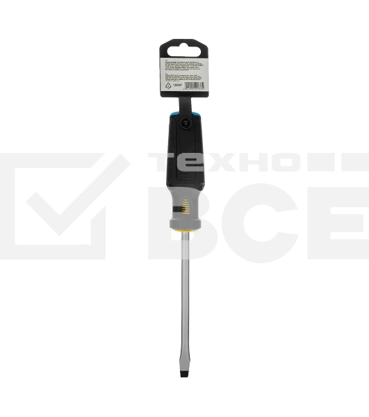 Отвертка Denzel SL8x150 мм, S2, 3к рукоятка