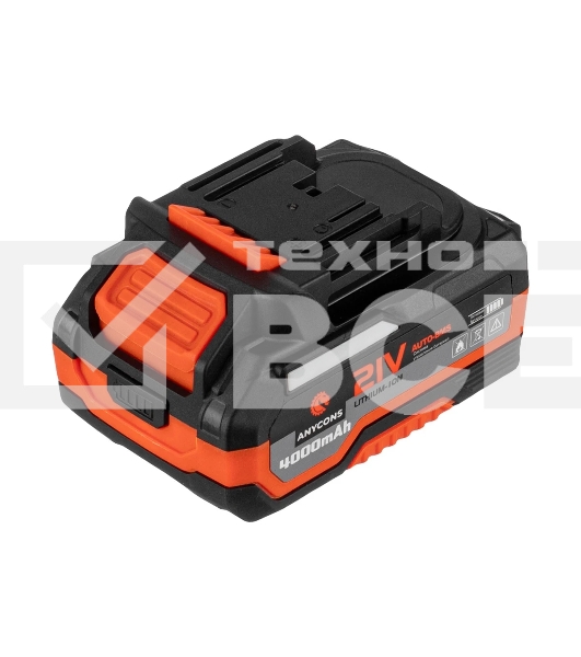 Угловая шлифовальная машина бесщеточная УШМ Anycons JM-125S, 125м, 21В, 8500 об/мин, 2 акб