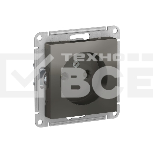 Механизм розетки 1-м СП AtlasDesign 16А IP20 без заземл. сталь SchE ATN000941
