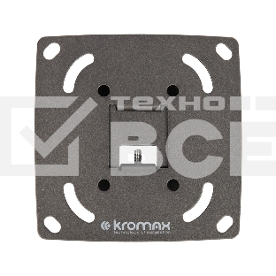 Кронштейн для LED/LCD телевизоров Kromax OPTIMA-100 черный. 10'-28', max 25 кг, настенный, 0 ст свободы, 23.5 мм, max VESA 100x100 мм