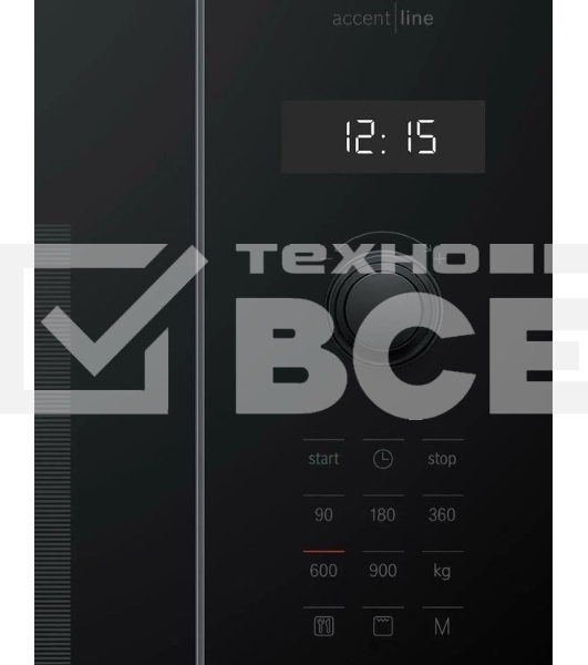 Микроволновая печь встраиваемая Bosch BEL454MB1F 6 Series, 900Вт,LED-display,AutoPilot 8, 25 л, гриль, черный, 382x594x388 мм