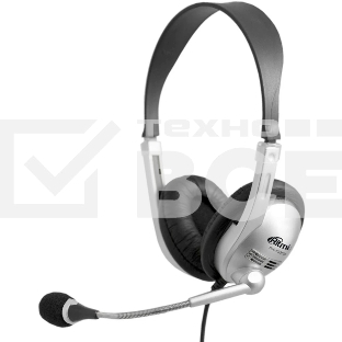 Гарнитура Ritmix RH-533 USB серебристый, проводная, USB