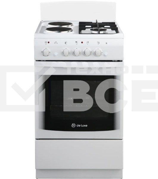 Газовая плита с электрической духовкой (506022.03гэ (щ)ЧР-030) Deluxe