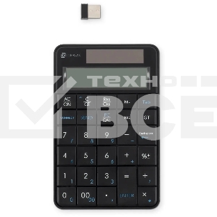 Числовой блок Оклик K604W черный USB беспроводная slim для ноутбука (1979325)