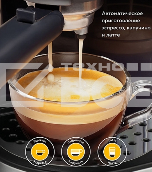 Кофеварка рожковая BQ CM9002 Black, исп. кофе - молотый, 1.4 л, 1450 Вт, 19 Бар.