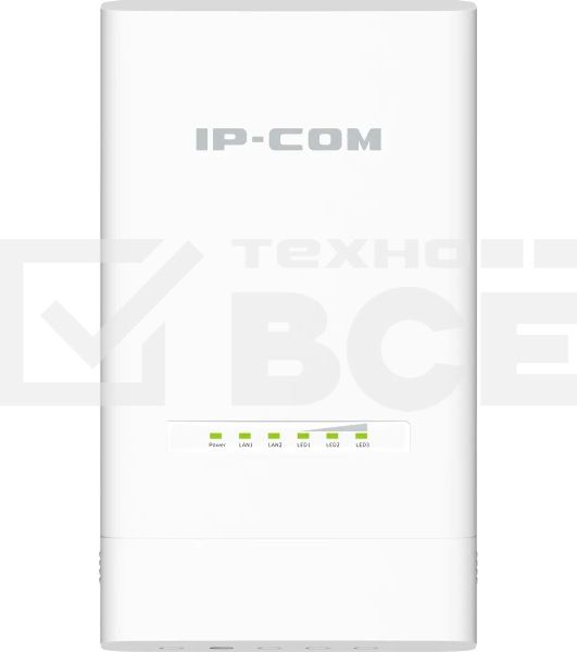 Наружная точка доступа IP-COM CPE12, 5 ГГц, до 867 Мбит/с, IP65, 1х12dbi, PoE, 2х1 Гбит/с, молниезащита 6000В