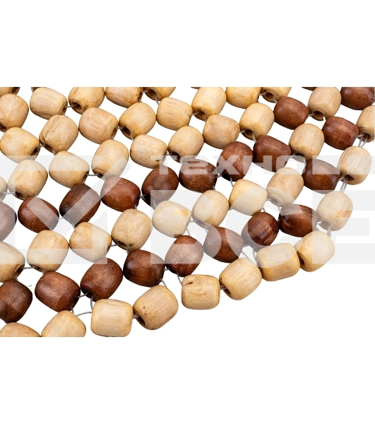 Накидка на сиденье NOVA BRIGHT массажная с подголовником (деревянная, покрытая светлым лаком) (127х38см) 36578