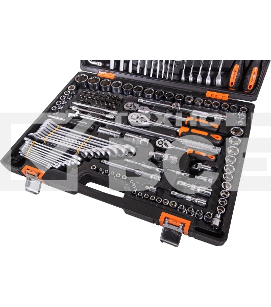 Набор инструментов ВИХРЬ 1/2, 1/4, CrV, в кейсе 142 предмета 73/6/7/13