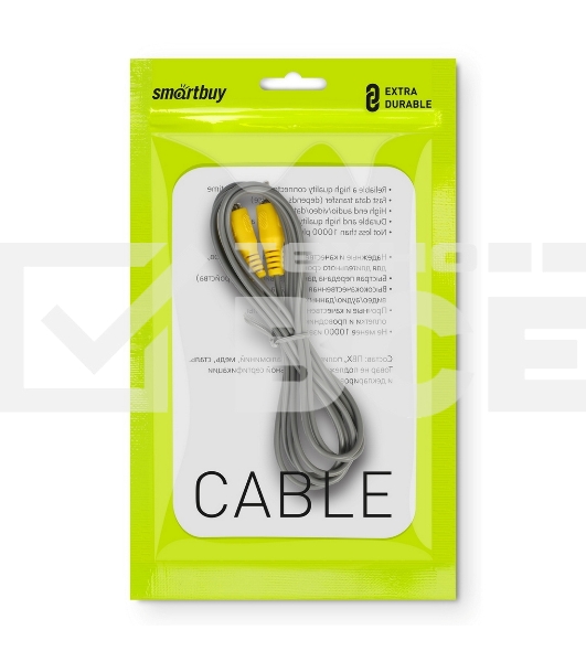 Кабель соединительный Smartbuy 1xRCA (M) - 1xRCA (M), 3,0 m, в пакете (KA-113-250)