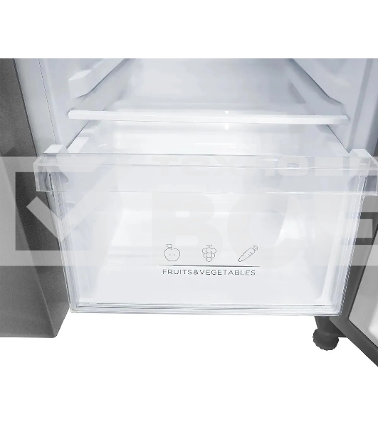 Холодильник Centek CT-1757 NF нержавеющая сталь двухкамерный 271/189л морозилка сбоку, No Frost, Side by Side