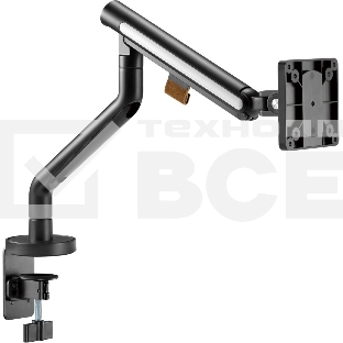 Кронштейн для мониторов Ultramounts UM725B черный 17'-32' макс.9кг крепление к столешнице поворот и наклон