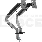 Кронштейн для мониторов Ultramounts UM735BL черный/серый 17'-27' макс.7кг крепление к столешнице поворот и наклон, фото6