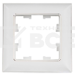 Рамка 1-м IEK BR-M12-12-K91 BRITE РУ-1-БрАБ арктич. бел./бел., фото4