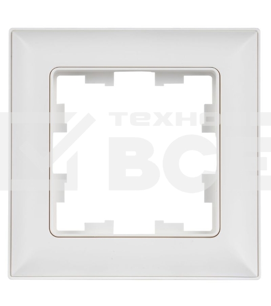 Рамка 1-м IEK BR-M12-12-K91 BRITE РУ-1-БрАБ арктич. бел./бел.