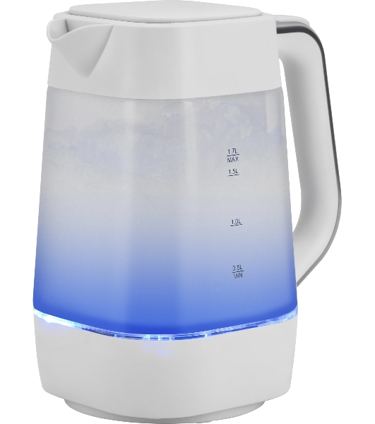Чайник электрический Vitek VT-WK1058 1.7л. 2200Вт белый корпус: стекло/пластик