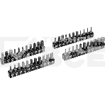 Набор инструментов Denzel 1/2', 1/4', CrV, S2, пластиковый кейс, 194 предмета, фото9