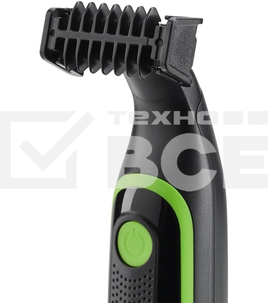 Машинка для стрижки Polaris PHC 0303RB черный/лайм 240Вт