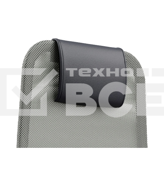 Кресло Метта SU-B-8 светло-серый сиденье светло-серый сетка с подголов. крестов. металл хром