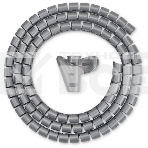 Кабельный органайзер Buro Spiral Hose 15x1500мм Silver, фото 1