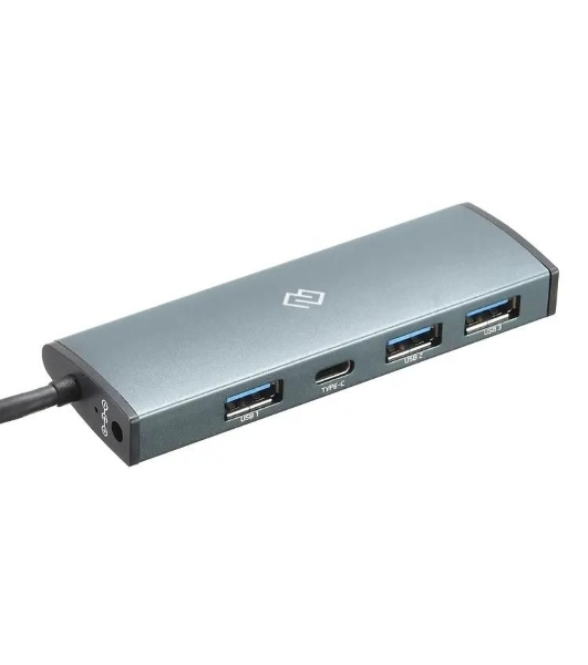 USB-концентратор Digma HUB-3U3.0С-UC-G, USB-C, USB 3.0 4 порта, USB