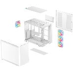 Корпус DeepCool CG530U 4F White, Midi-Tower, белый, 4 x 120 мм, фото2