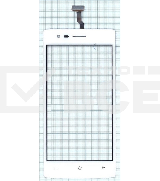 Сенсорное стекло (тачскрин) для OPPO Neo 5 (2015), белое
