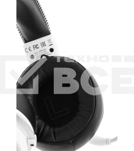 Наушники с микрофоном A4Tech Bloody MR590 Sports белый/черный 1.5м мониторные BT/Radio/3.5mm оголовье (MR590+ WIRED/SPORT WHITE)
