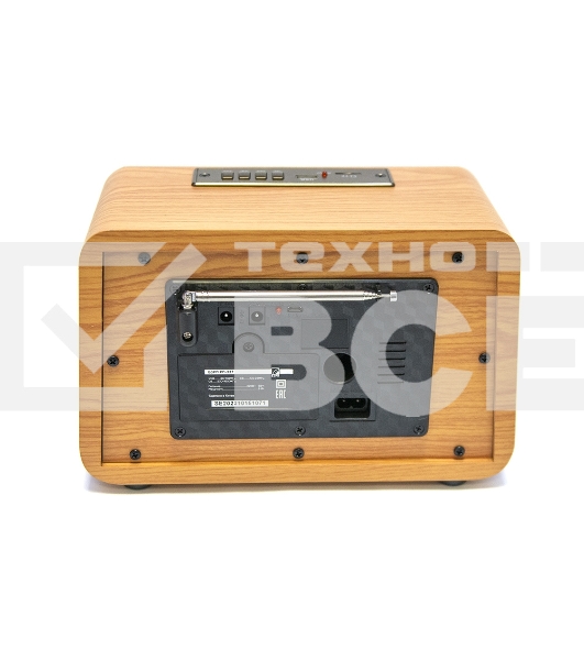 Радиоприемник Сигнал БЗРП РП-337, УКВ 88-108МГц,СВ,КВ, корпус МДФ,220V, DC6В, акб 1200мА·ч,BT/USB/microSD