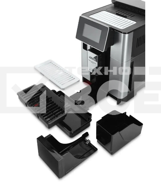 Кофемашина автоматическая DeLonghi ECAM610.55.SB черный/серебристый, исп. кофе - молотый/зерновой, 2.2 л, 1450 Вт, 19 Бар